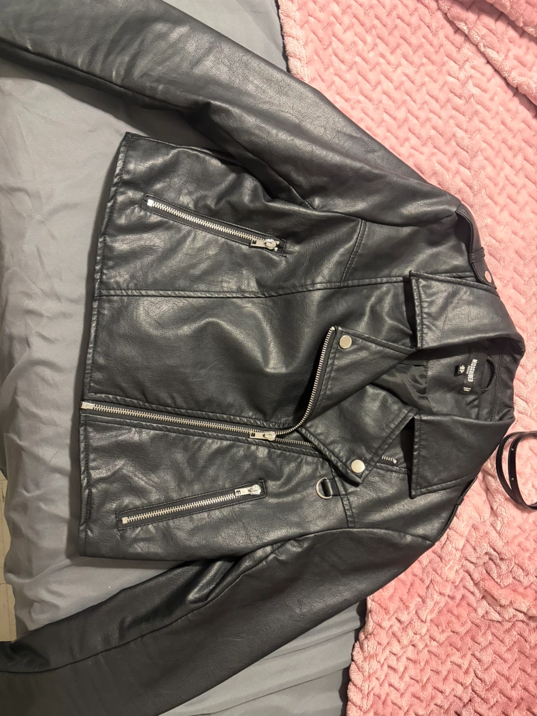 Missguided Petite Black Faux Leather Moto Jacket - photo 2