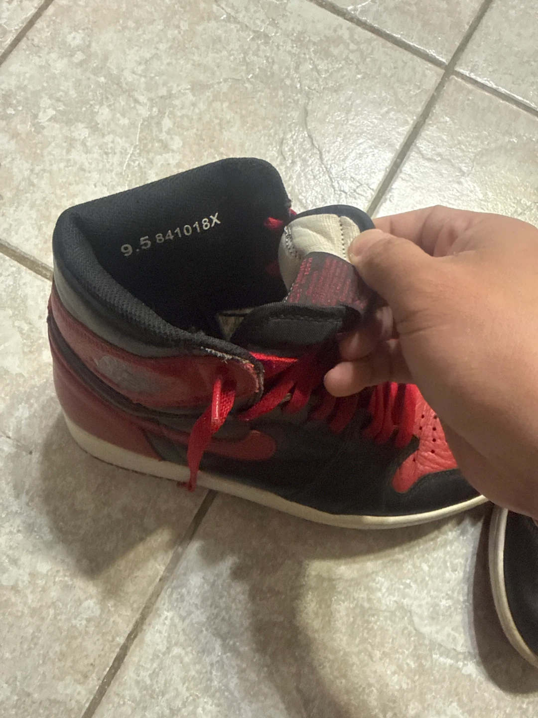 Air Jordan 1 High OG "Bred" Size 9.5 - photo 3