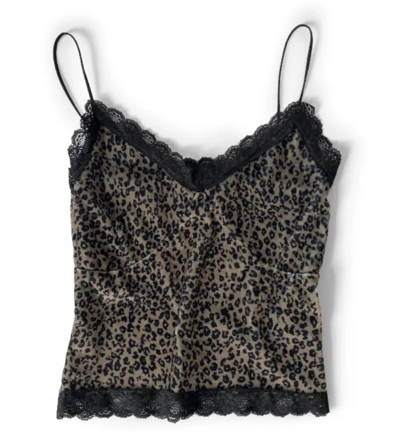 Velvet Leopard Lace sleeveless top