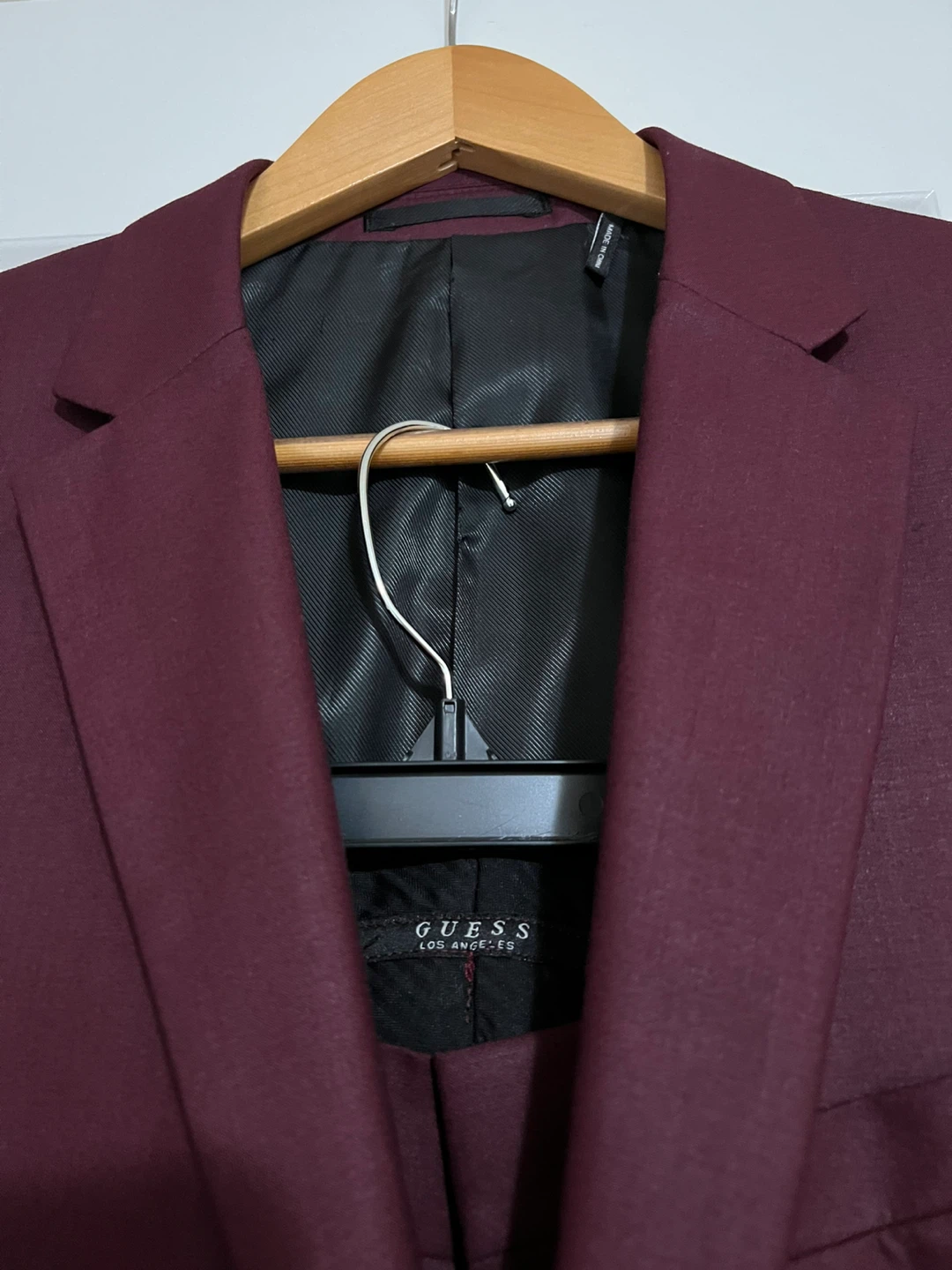 Guess Los Angeles Burgundy Slim Fit Suit - photo 3