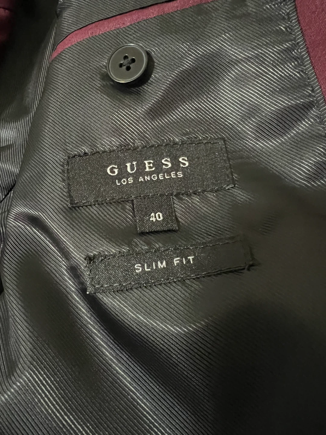 Guess Los Angeles Burgundy Slim Fit Suit - photo 5