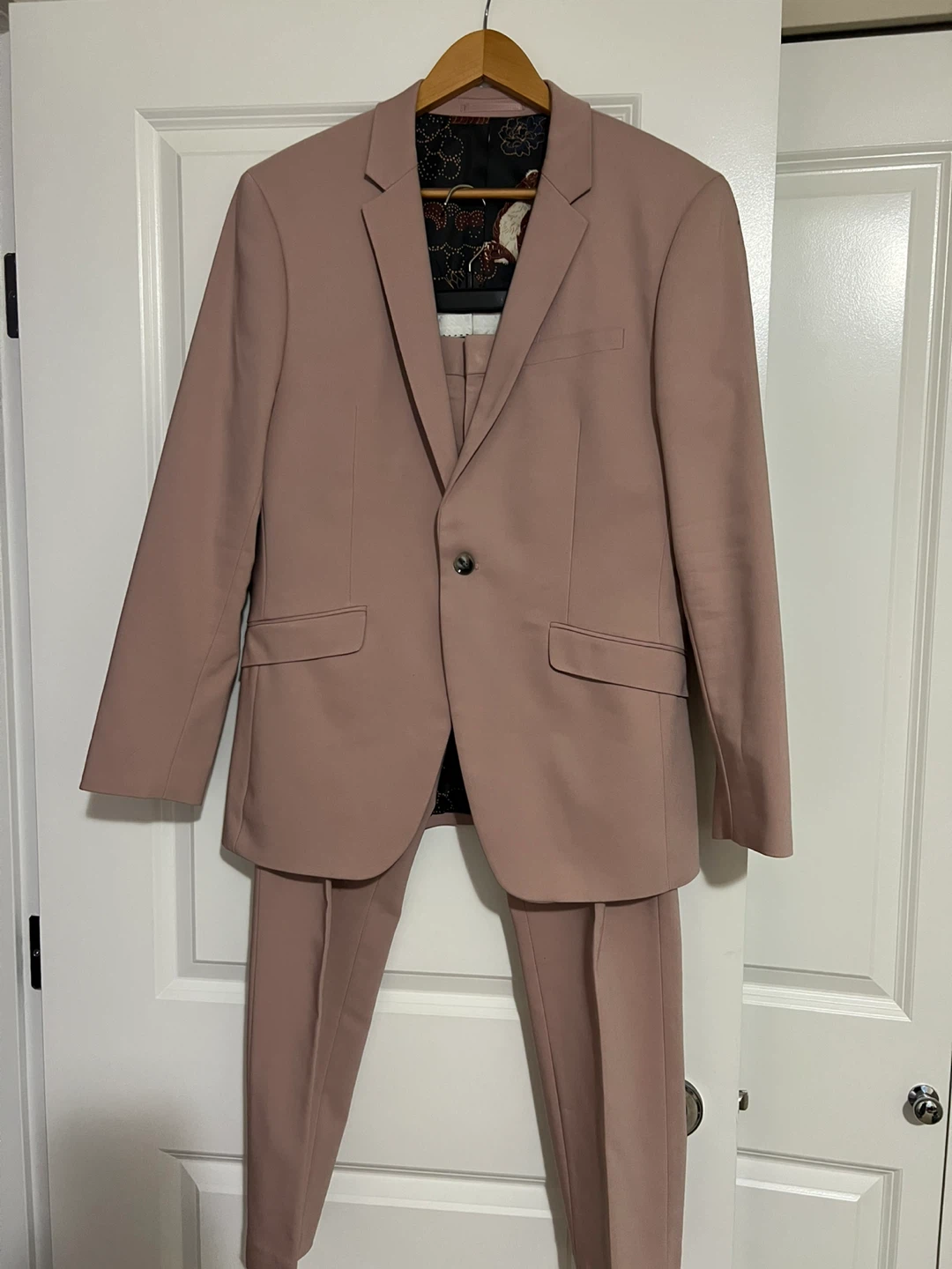 Topman Pink Suit size 40, pants 34 - photo 4