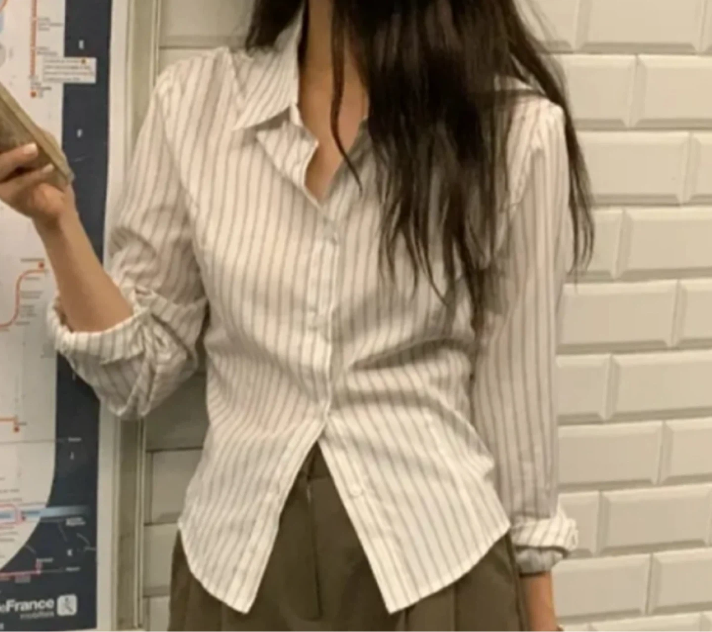 Fitted stripe shirt - photo 4
