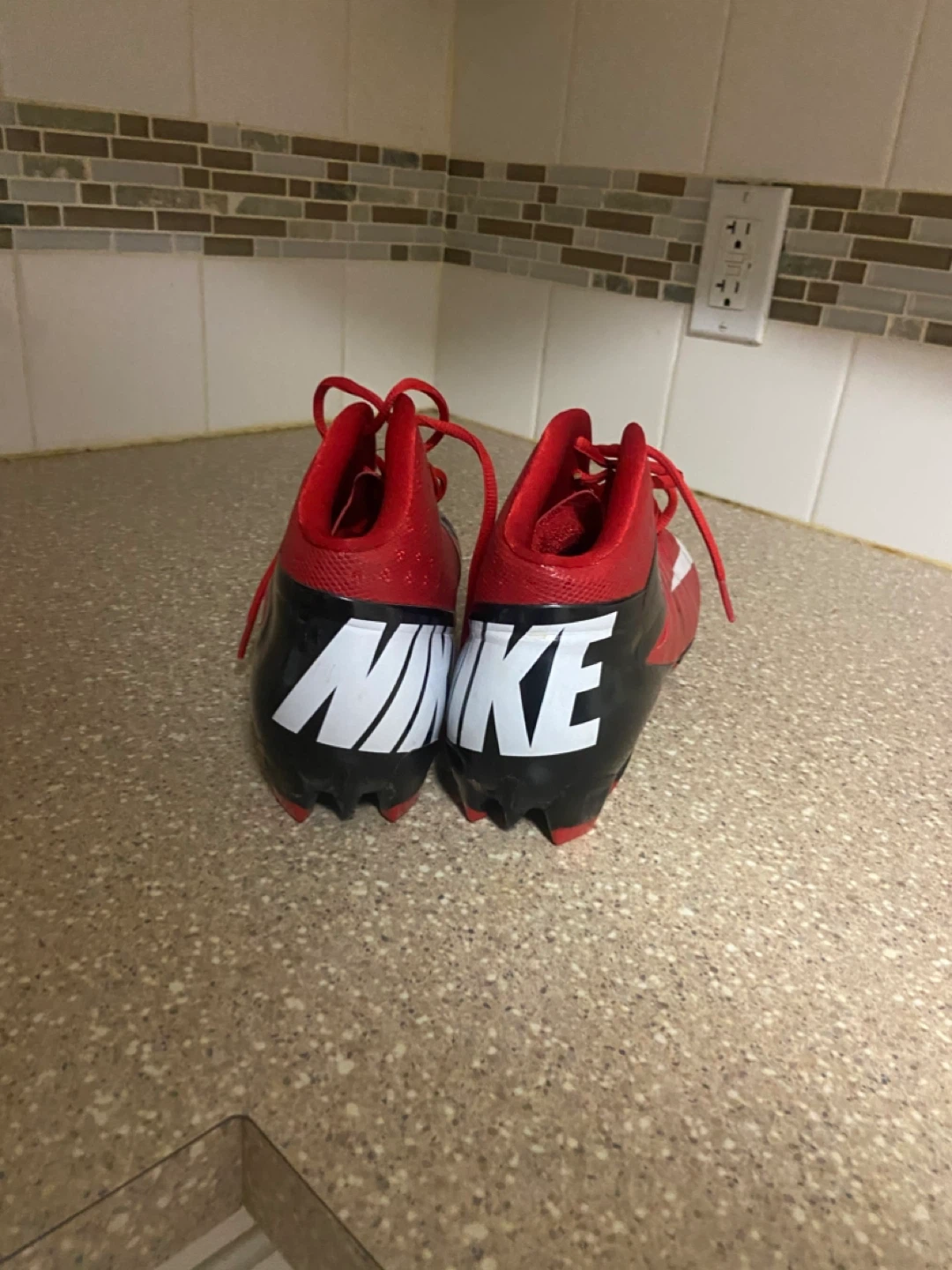 Nike Football Cleats Red/Black - photo 2