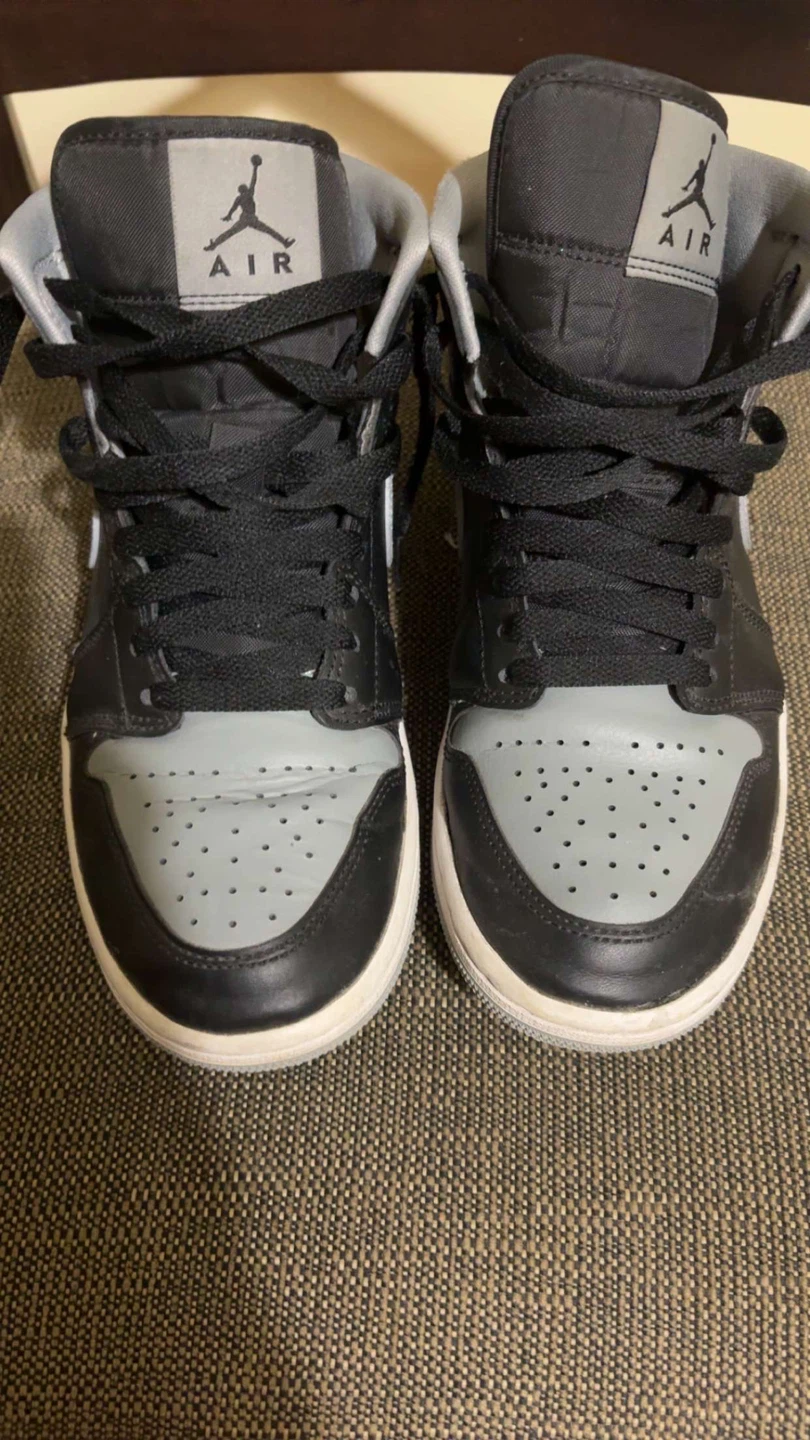Air Jordan 1 Mid Women's Shoes - Black/Particle Grey