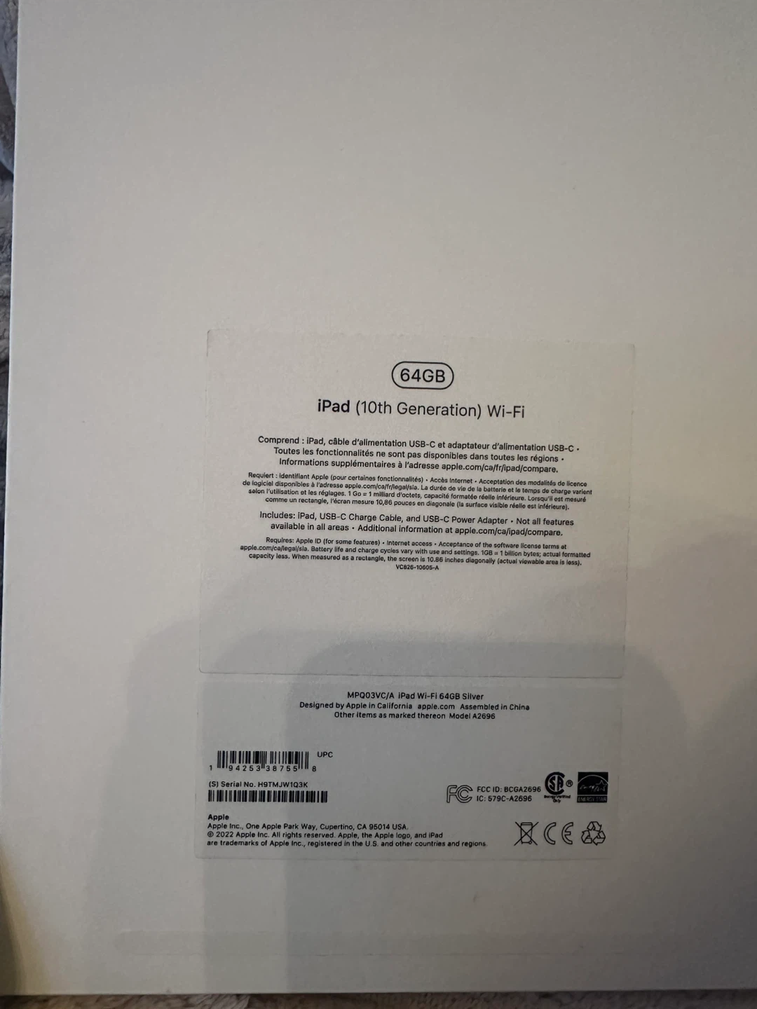 Apple iPad (10th Gen) Wi-Fi 64GB Silver - photo 4