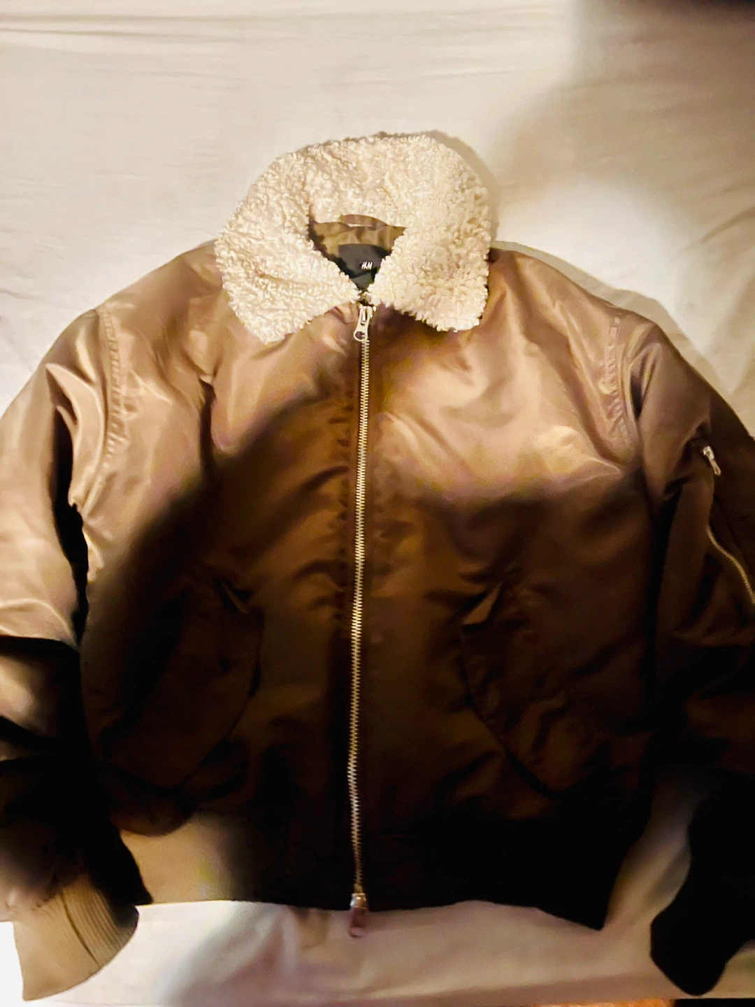 H&M Bomber Jacket with Sherpa Collar - photo 2
