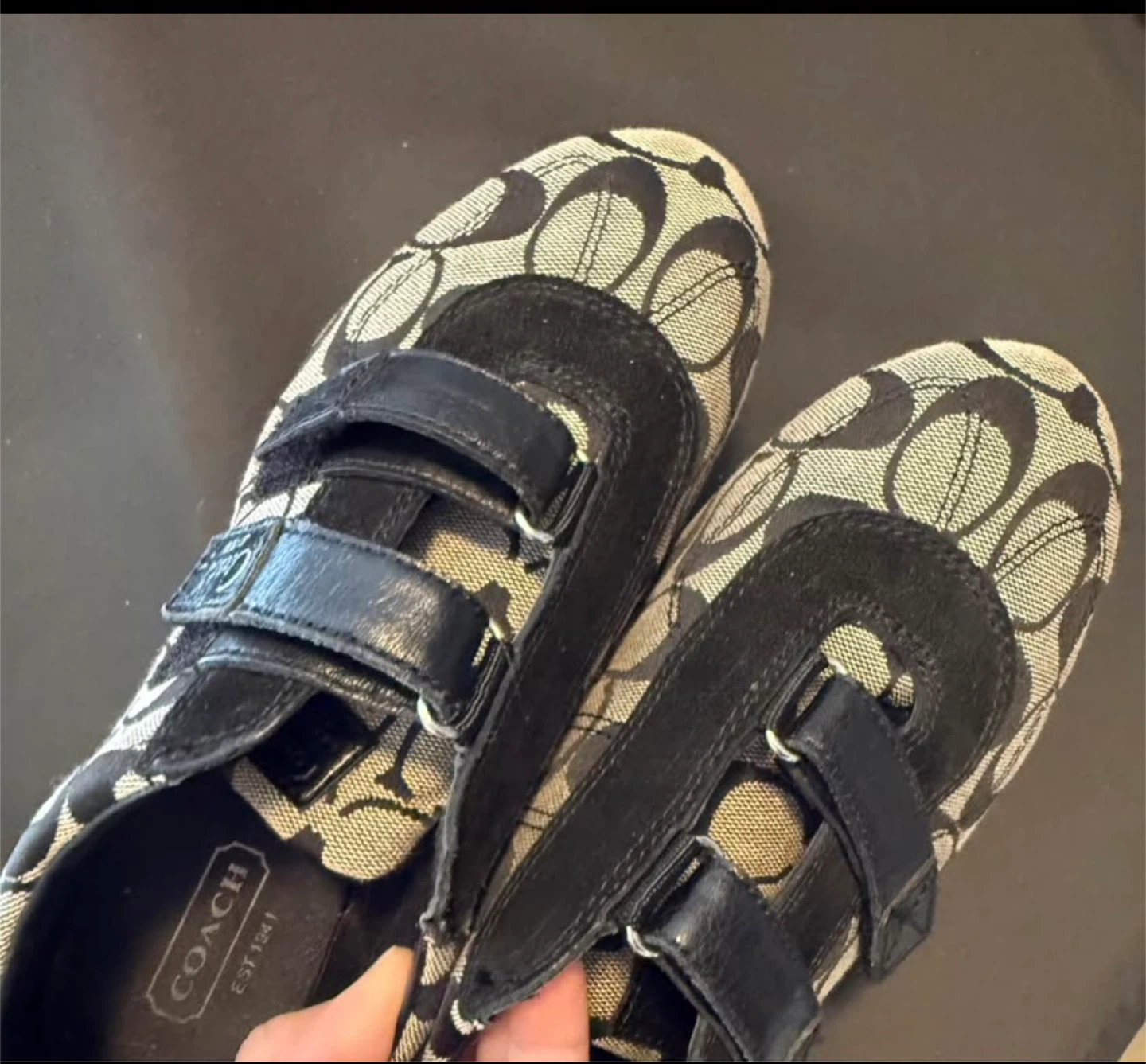 Coach Signature C Monogram Velcro Sneakers - photo 2