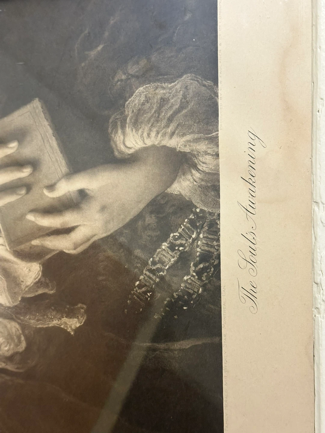 The Soul's Awakening James Sant 1898 original print and frame - photo 5