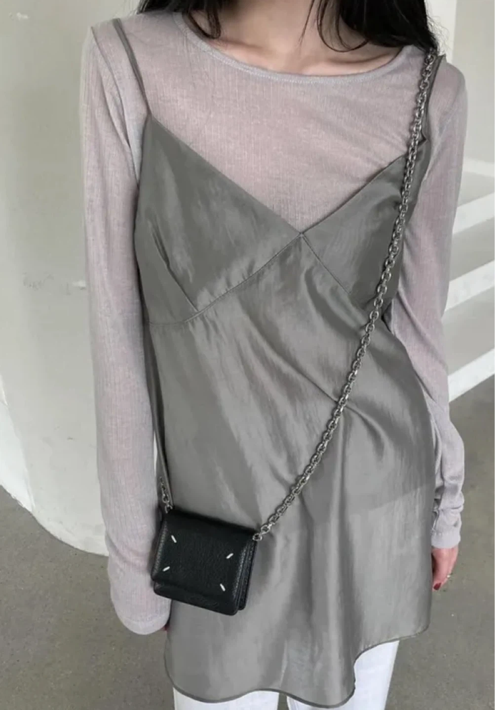 Grey Slip Dress - photo 3