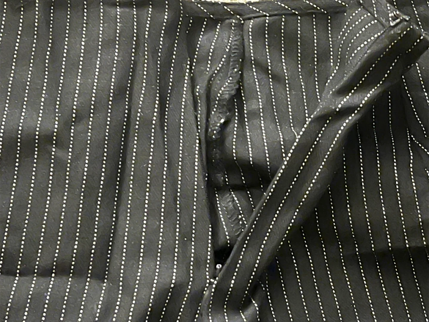 Black Pinstripe Mini Skirt - photo 4
