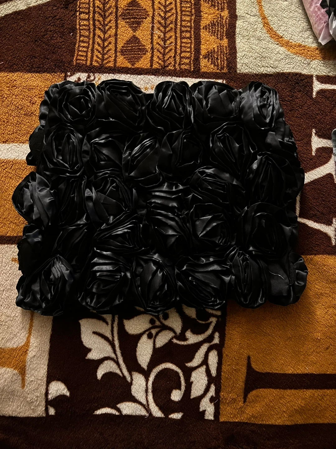 Fashion Nova Black Siena Floral Mini Skirt - Size M - photo 2