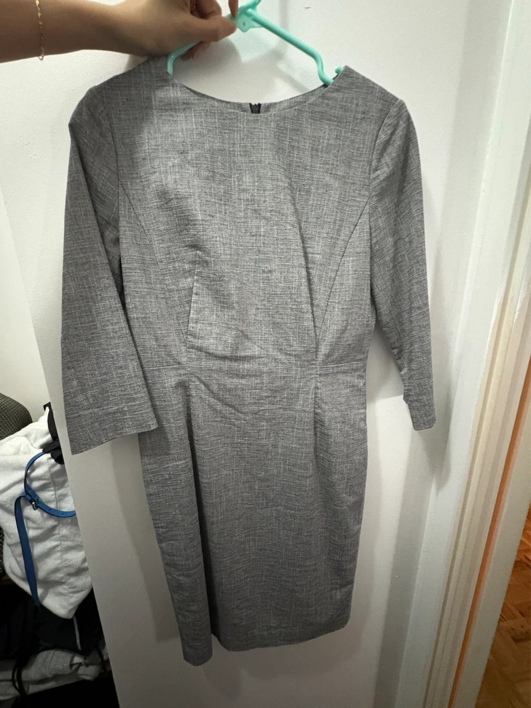 Grey Linen Dress from Korea