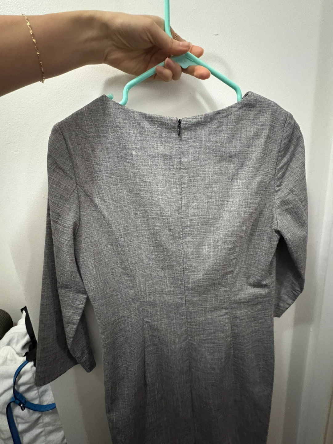 Grey Linen Dress from Korea - photo 5