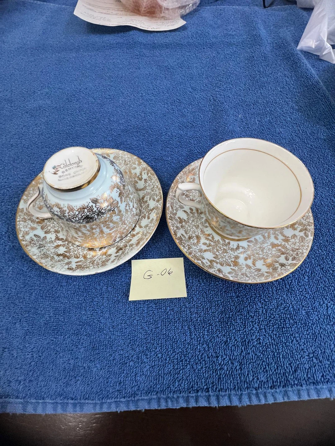 2 Sets Colclough Bone China Cup and Saucer (G06) - photo 2