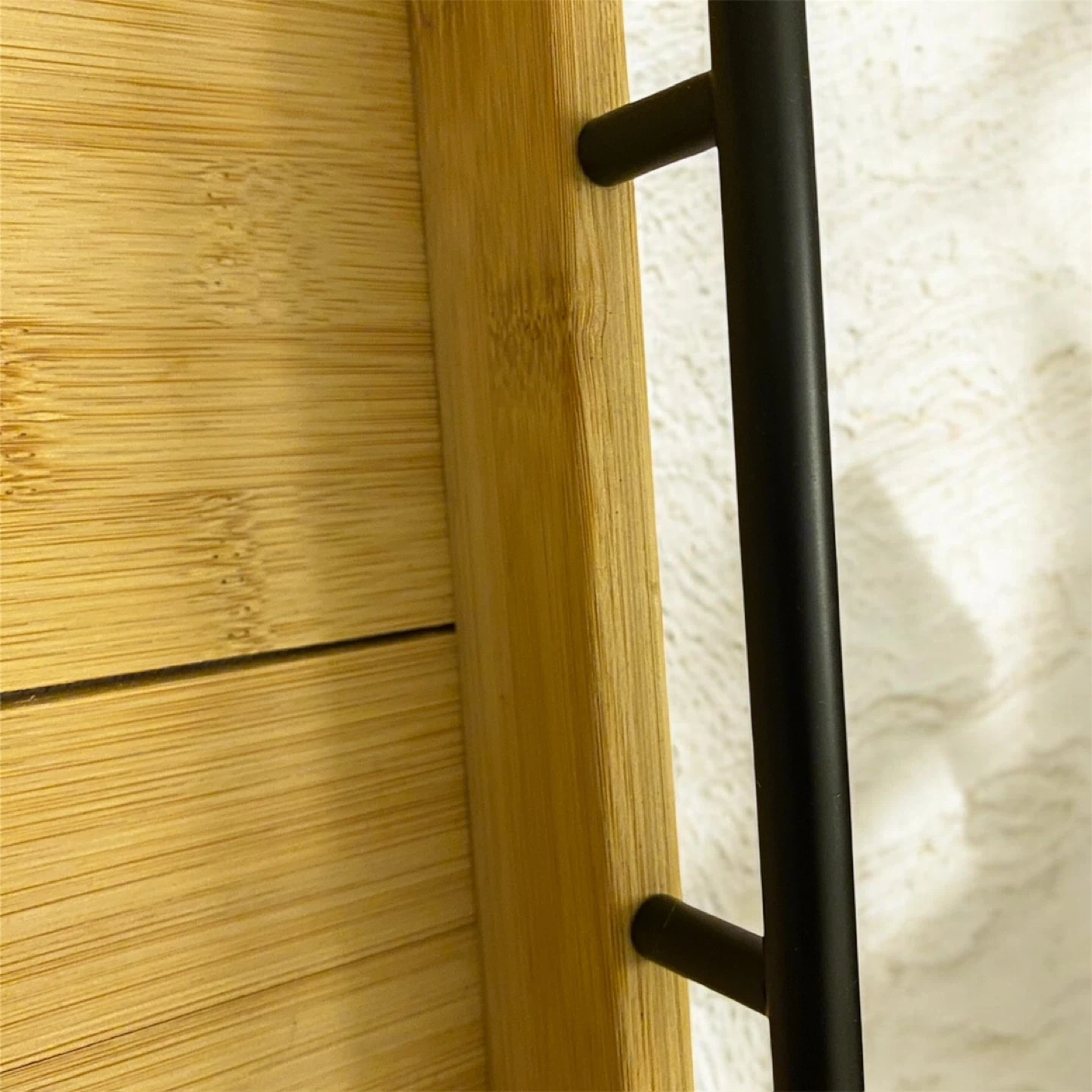 CIRCA Bamboo Serving Tray with Black Handles🌱 - photo 4