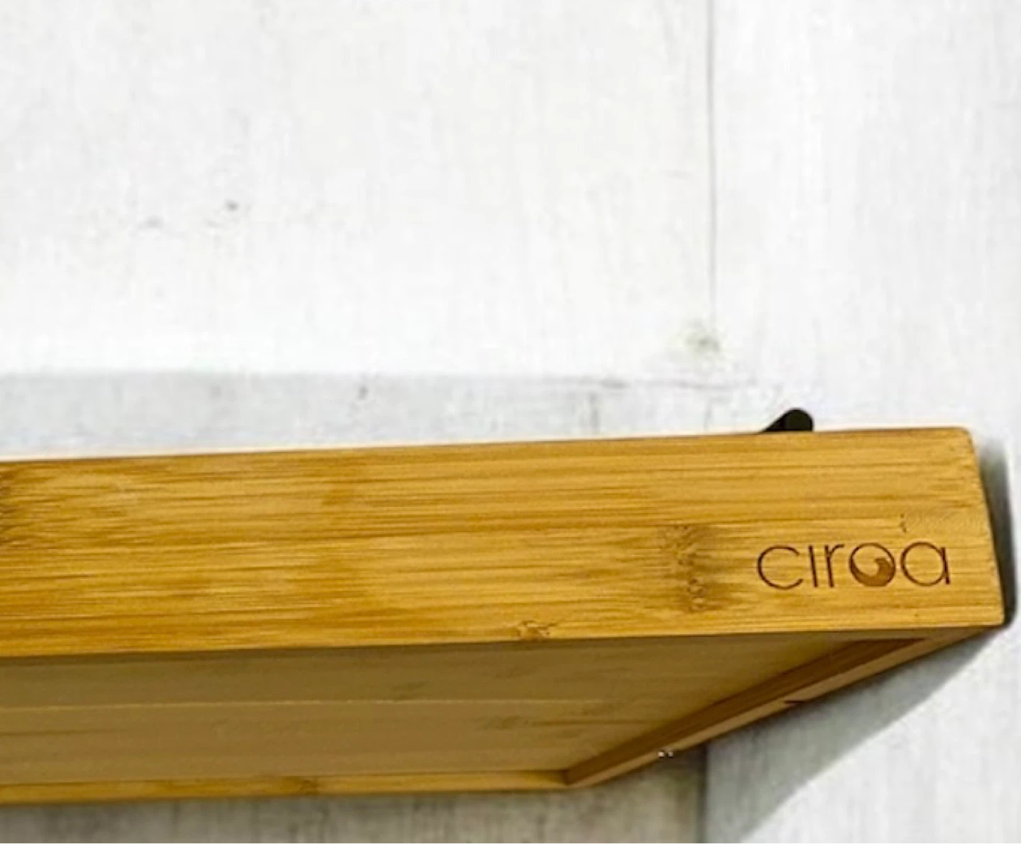 CIRCA Bamboo Serving Tray with Black Handles🌱 - photo 3