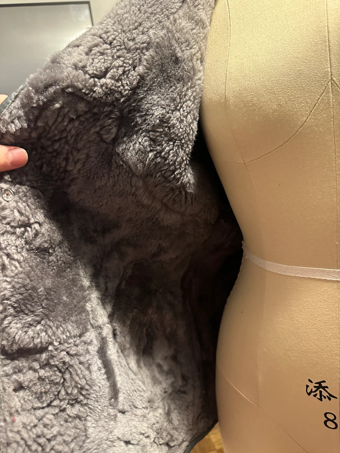 Grey Suede and Shearling Lined Jacket - photo 5