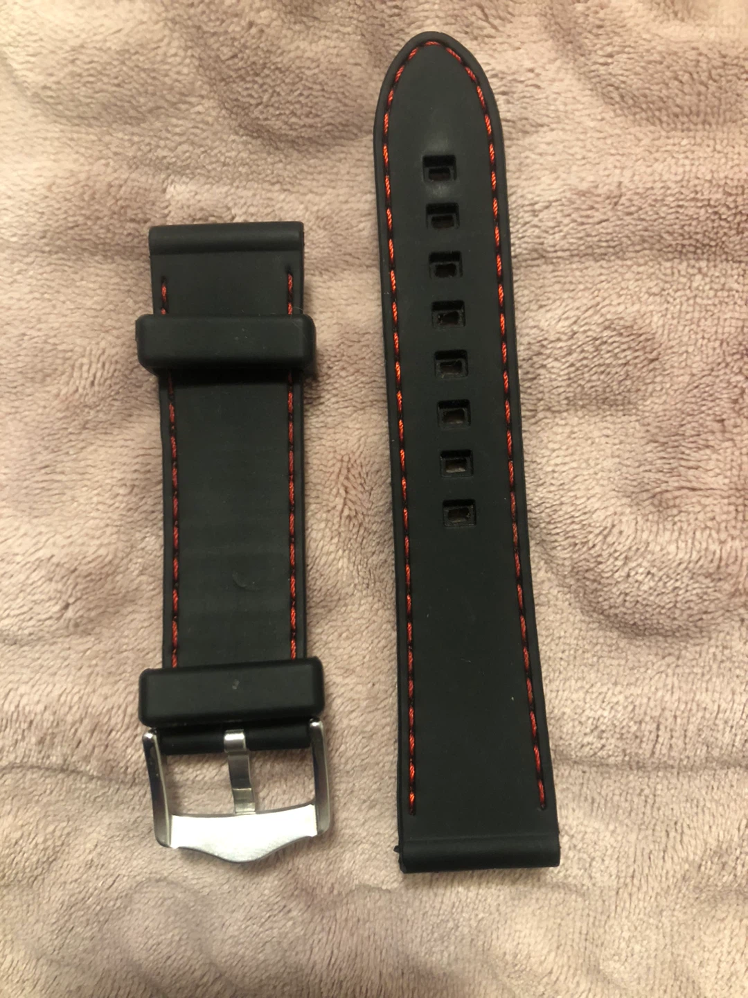 New Swiss Army black watch band strap - 22 mm 🌱 - photo 3
