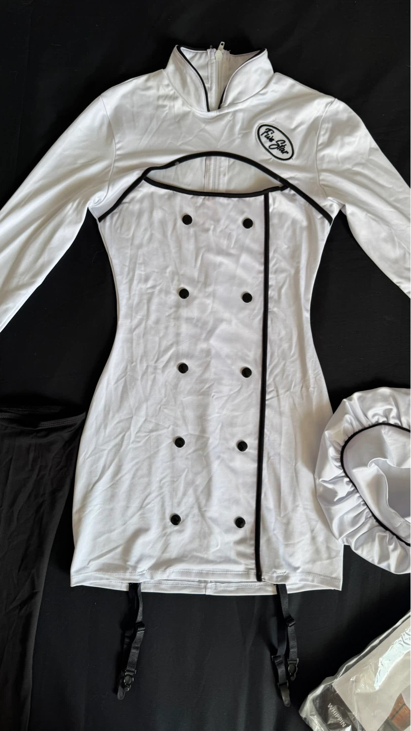 Fashion Nova 3 Piece Chef Costume — XS/Small - photo 2