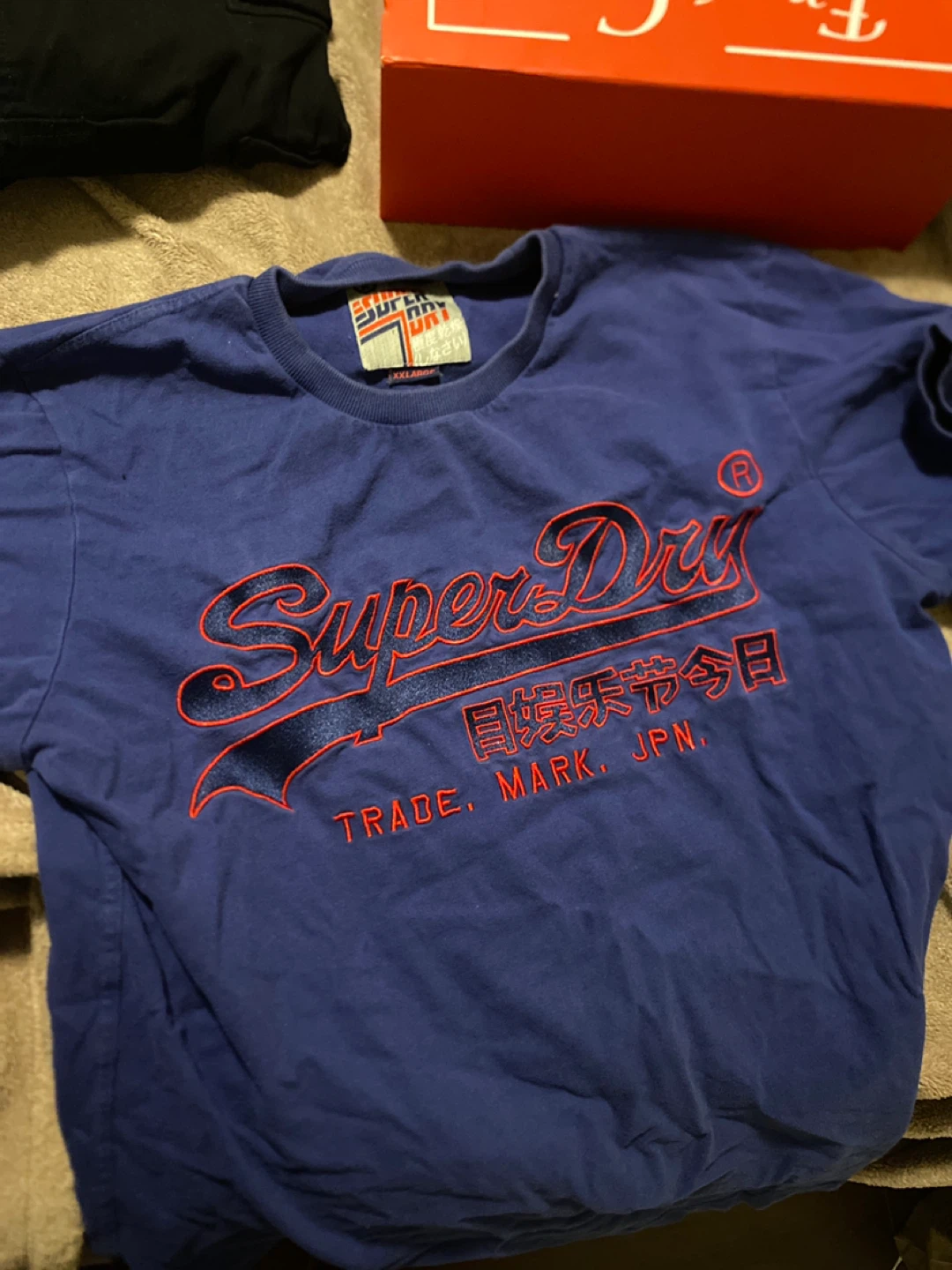 Vintage Superdry Blue T-Shirt XXL