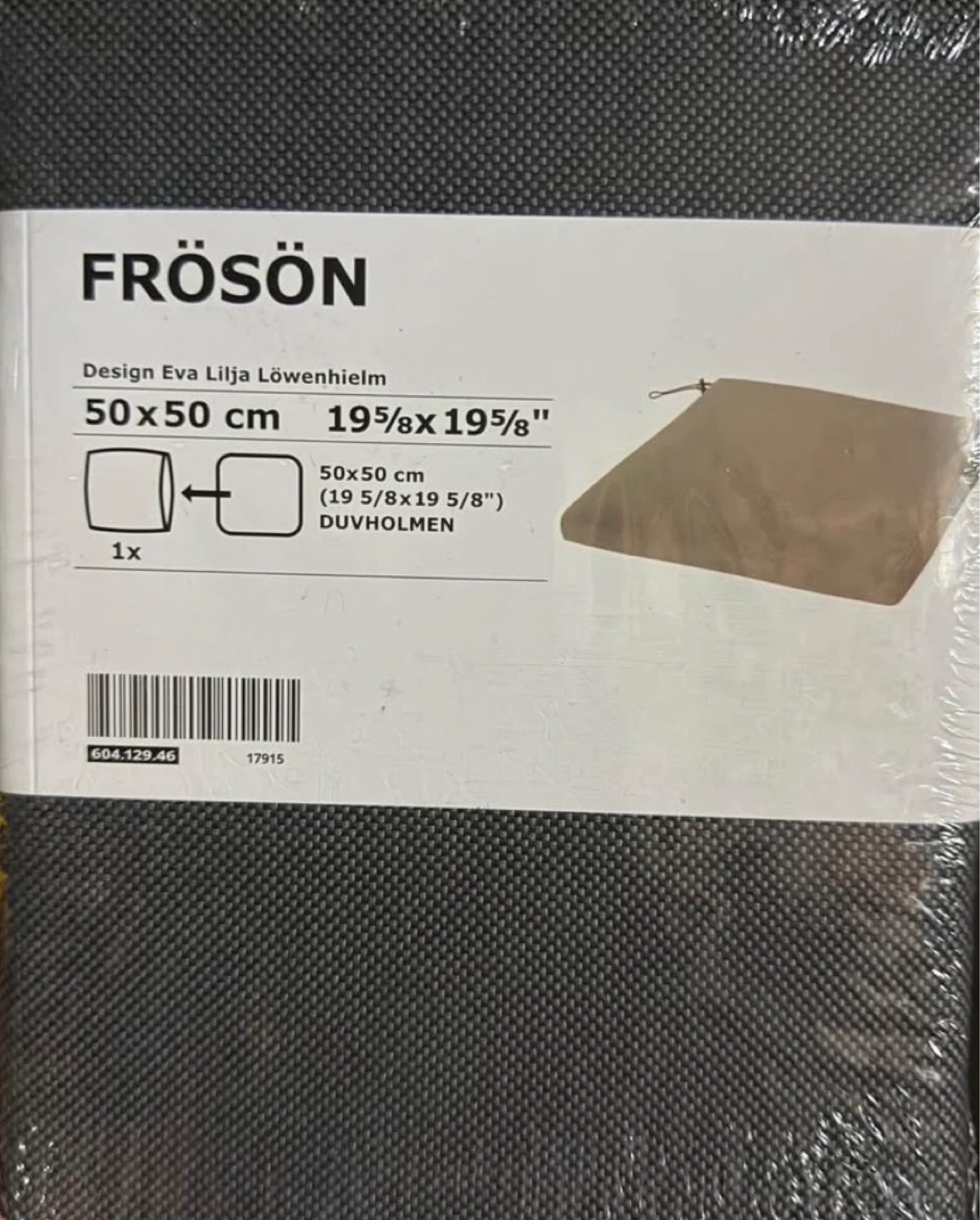 🆕9 x IKEA FRÖSÖN Seat Cushion Pad, Dark Gray  (NWT) 🌟 - photo 2