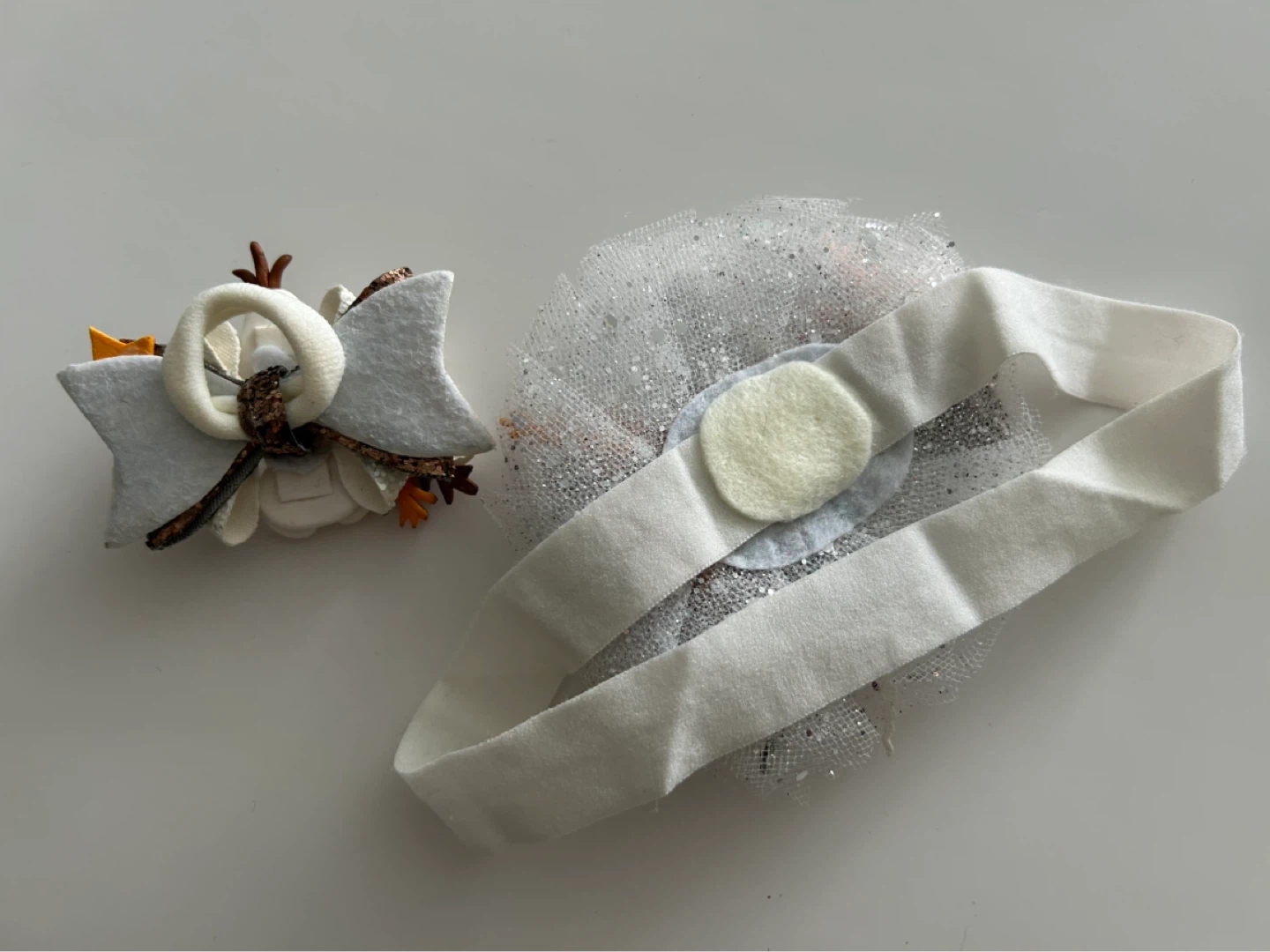Handmade Hair Accessories Set Headband & Hair Tie Unique Design - photo 2