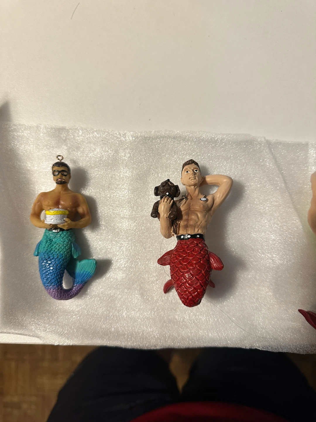 Set of Male Merman Christmas Ornaments - photo 3