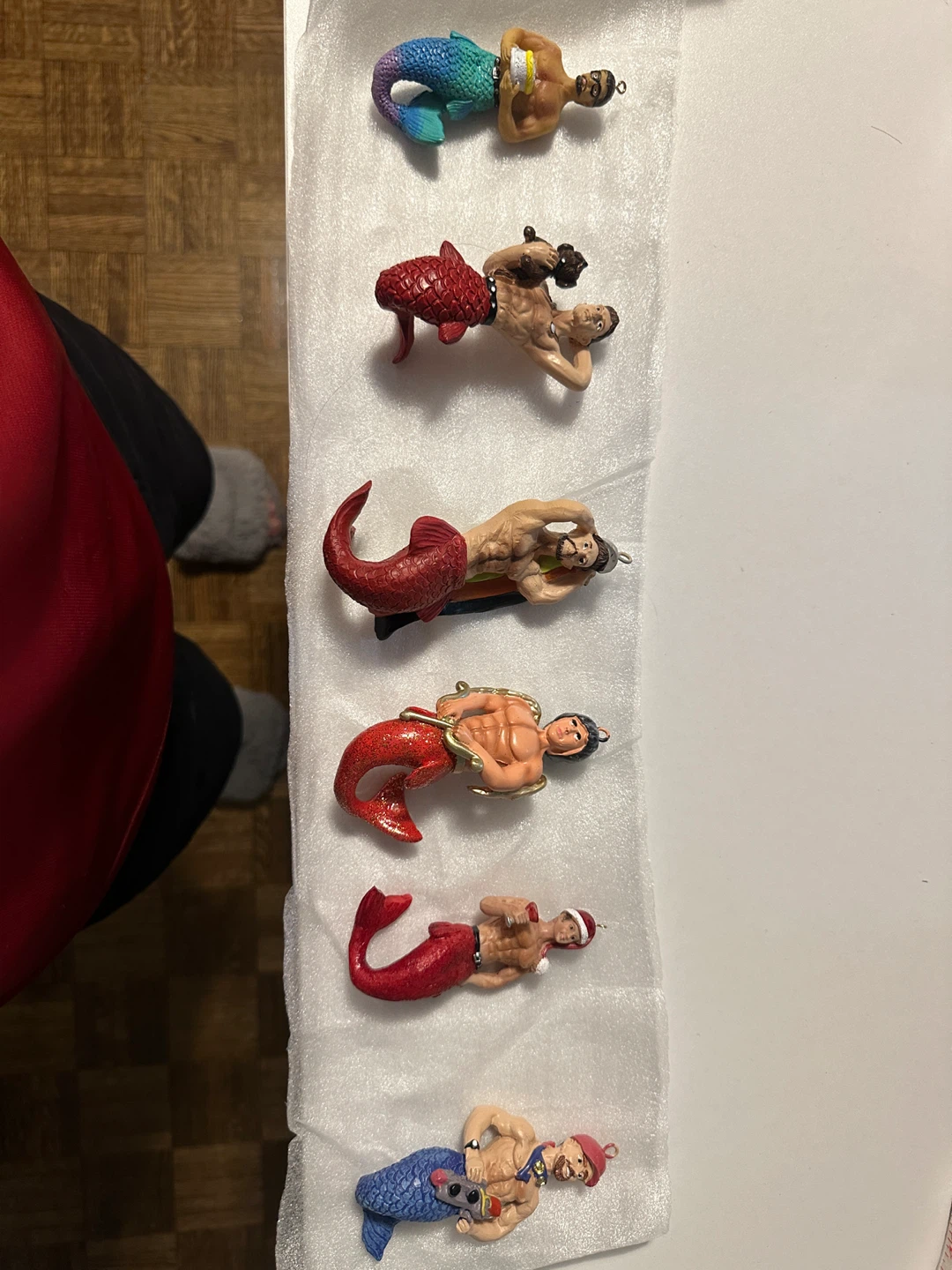 Set of Male Merman Christmas Ornaments - photo 4