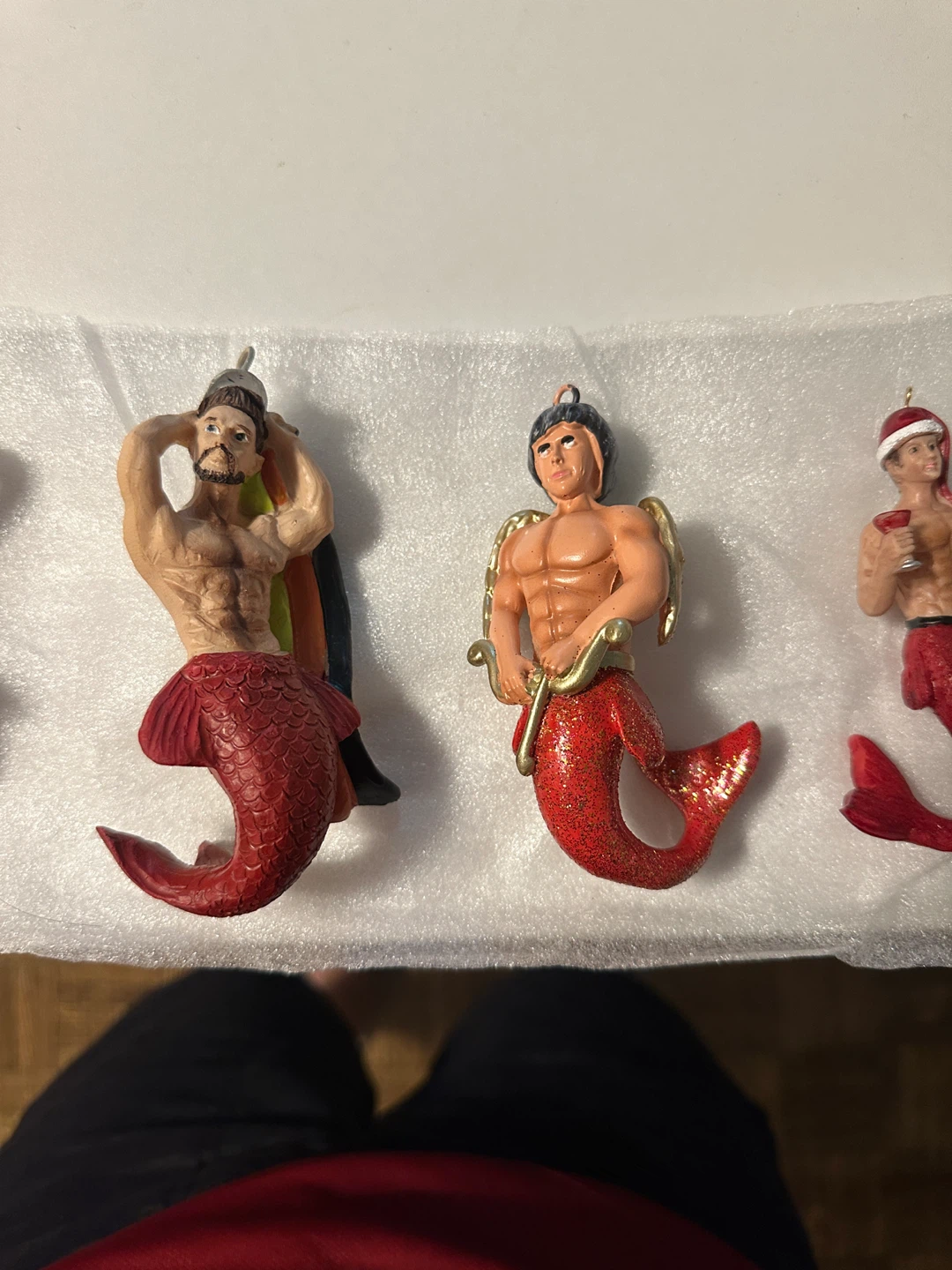 Set of Male Merman Christmas Ornaments - photo 2