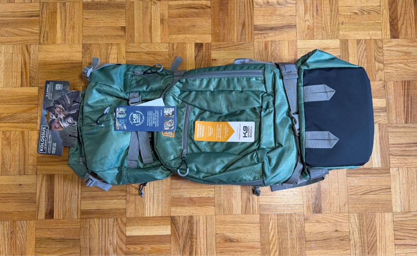 K9 Sport Sack+ Kolossus Dog Backpack X-Large Green