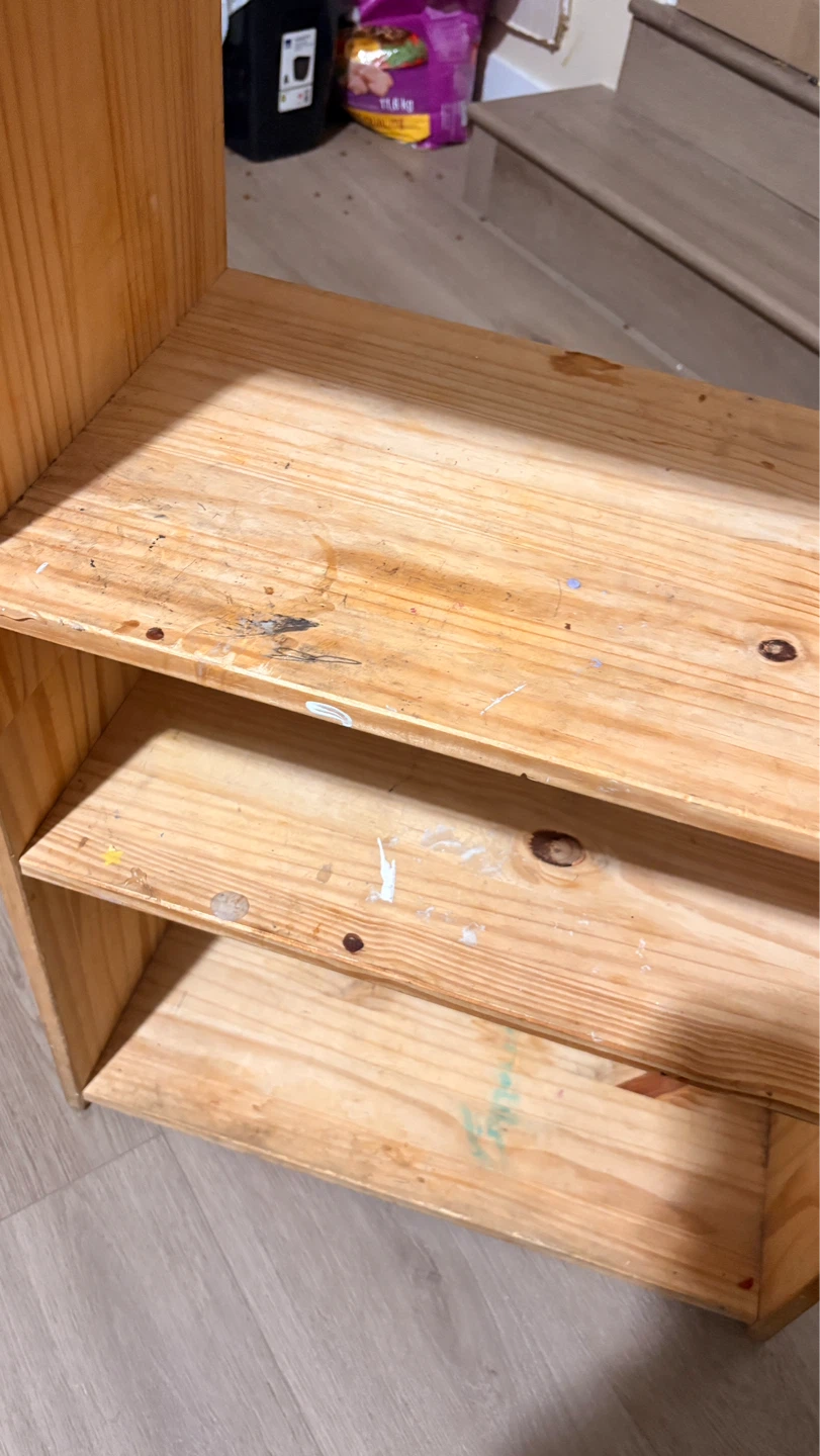 Wooden 3-Shelf Bookcase - photo 3