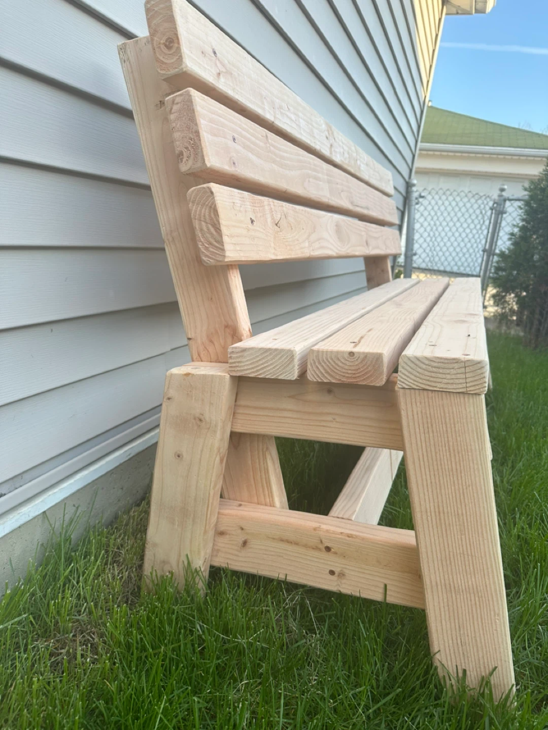 Wooden Outdoor Bench - photo 2