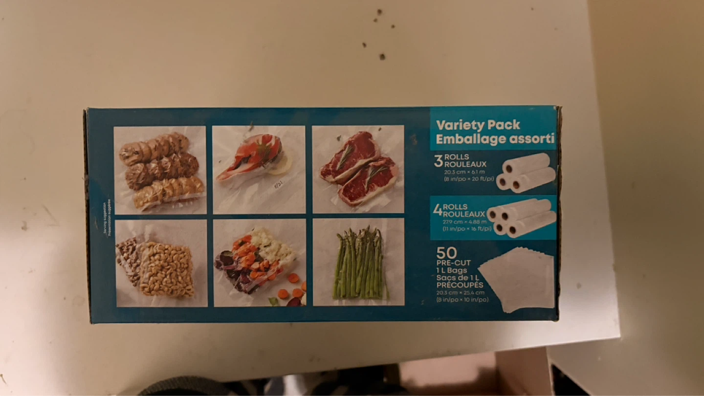 Kirkland Signature Vacuum Sealing Bags Variety Pack - 57 Pieces - photo 2