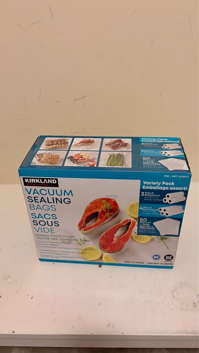 Kirkland Signature Vacuum Sealing Bags Variety Pack - 57 Pieces - photo 4