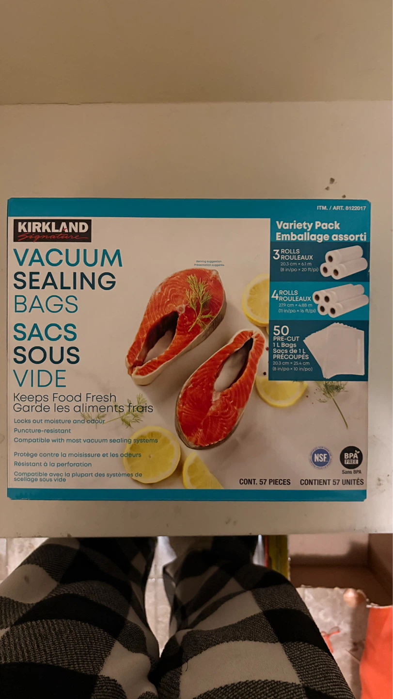 Kirkland Signature Vacuum Sealing Bags Variety Pack - 57 Pieces