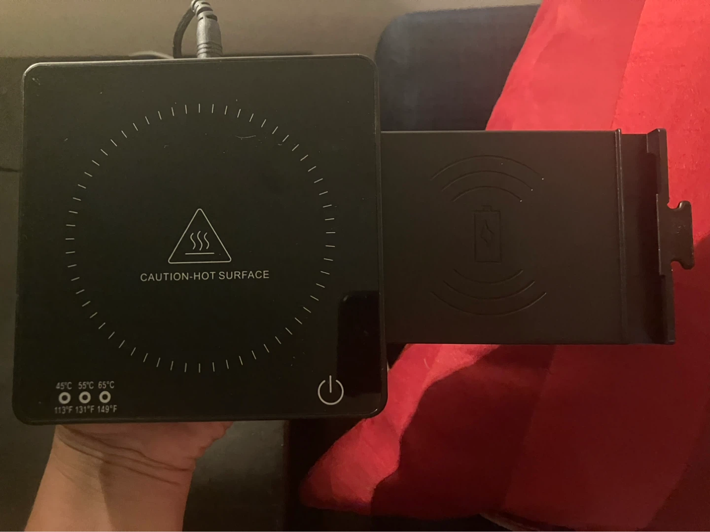 Black Mug Warmer with Wireless Charger! BRAND NEW - photo 2