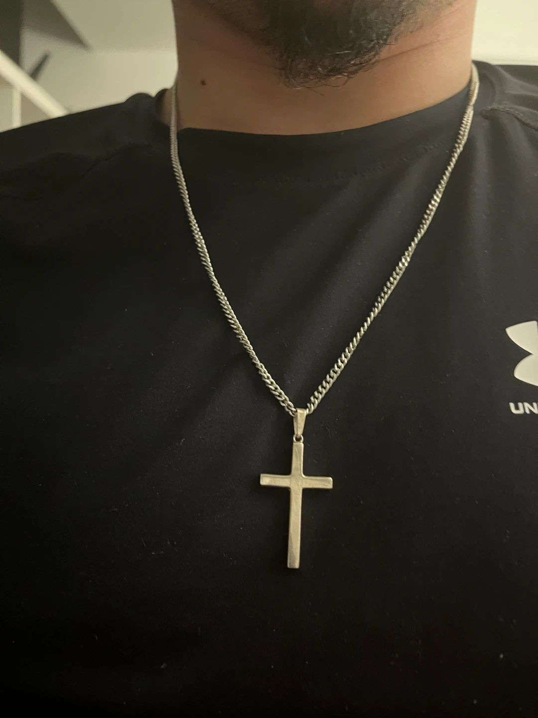 Silver Cross Pendant Necklace - photo 3