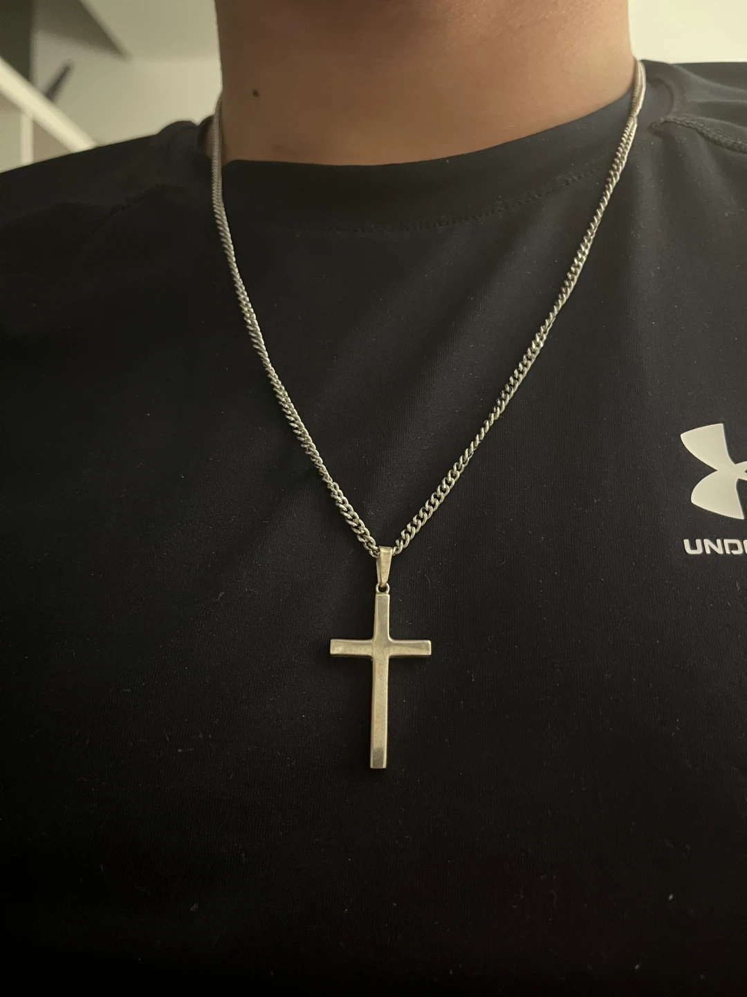 Silver Cross Pendant Necklace - photo 2