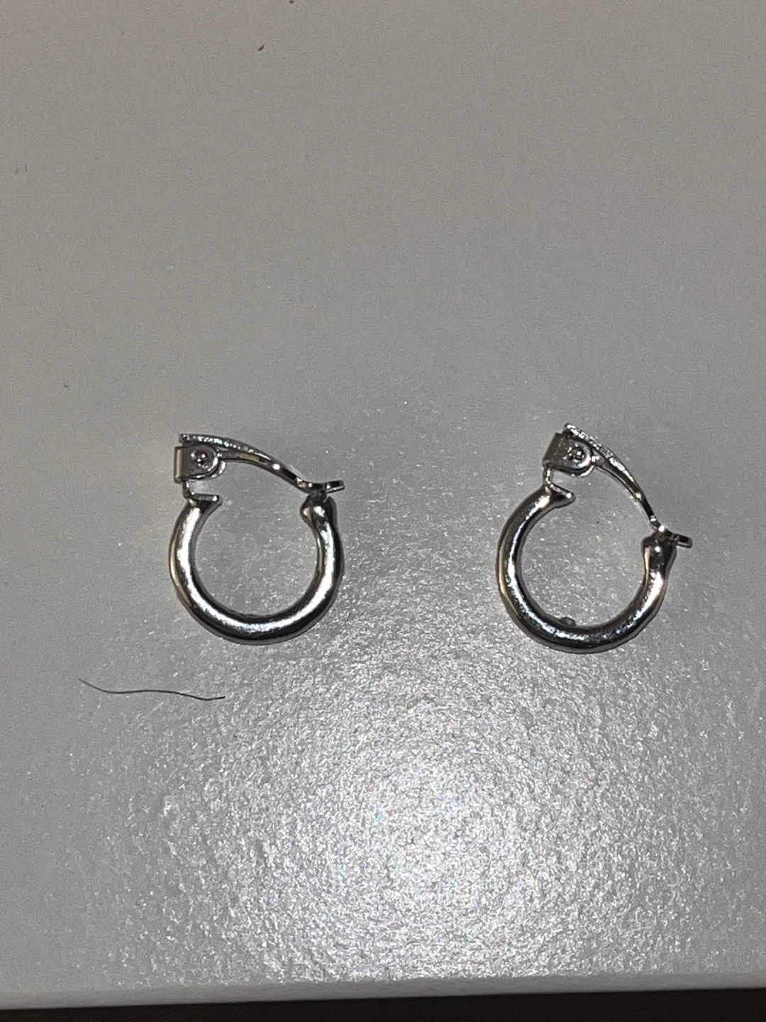 Small Silver Hoop Earrings