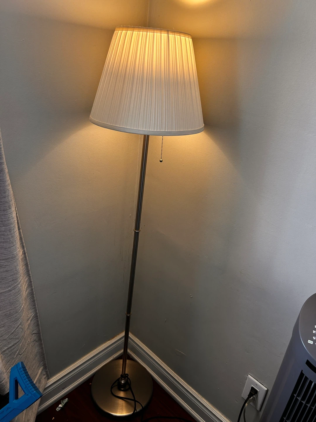Floor Lamp with Pleated Shade - photo 2