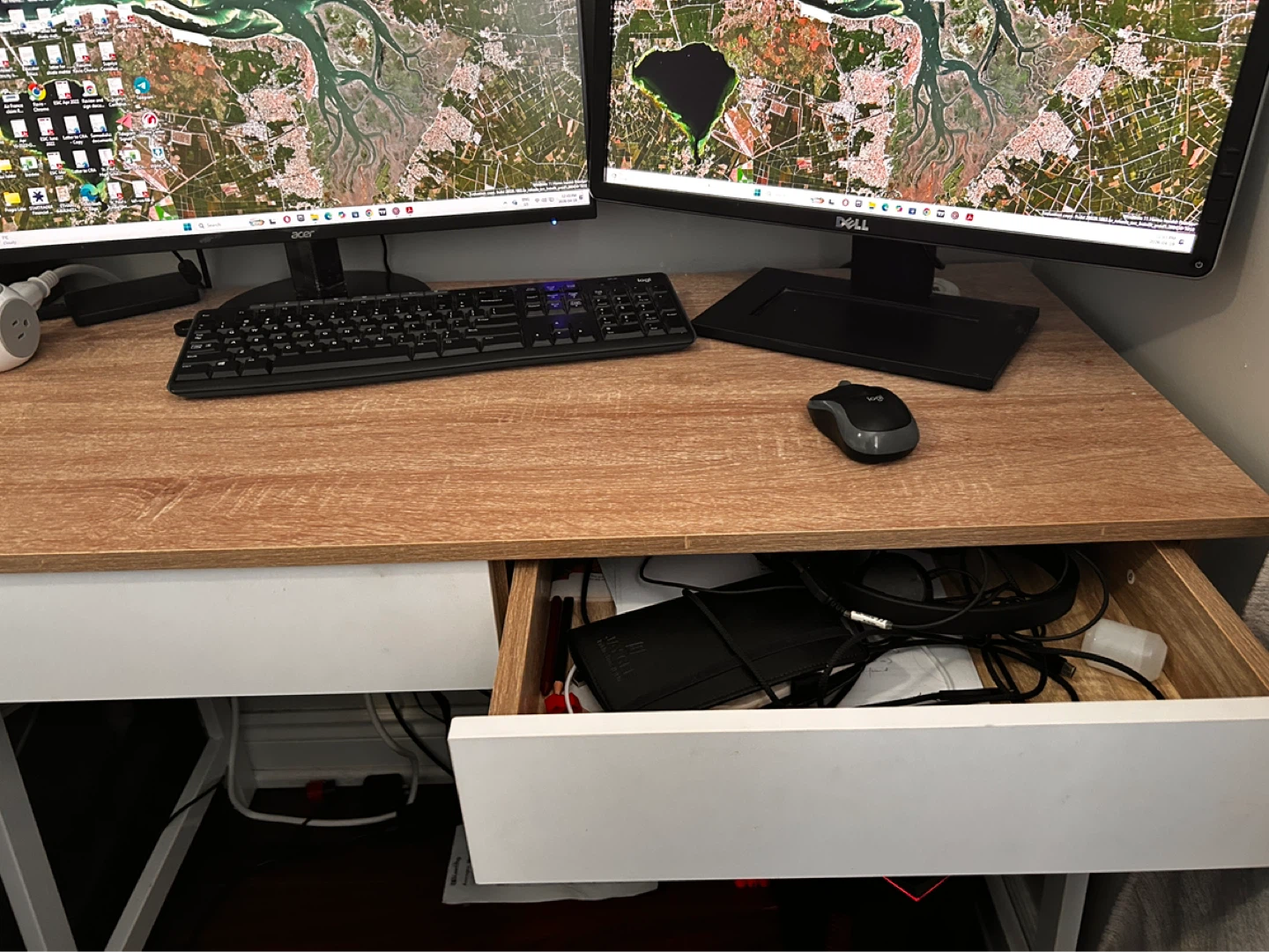 Compact Desk with Drawer
