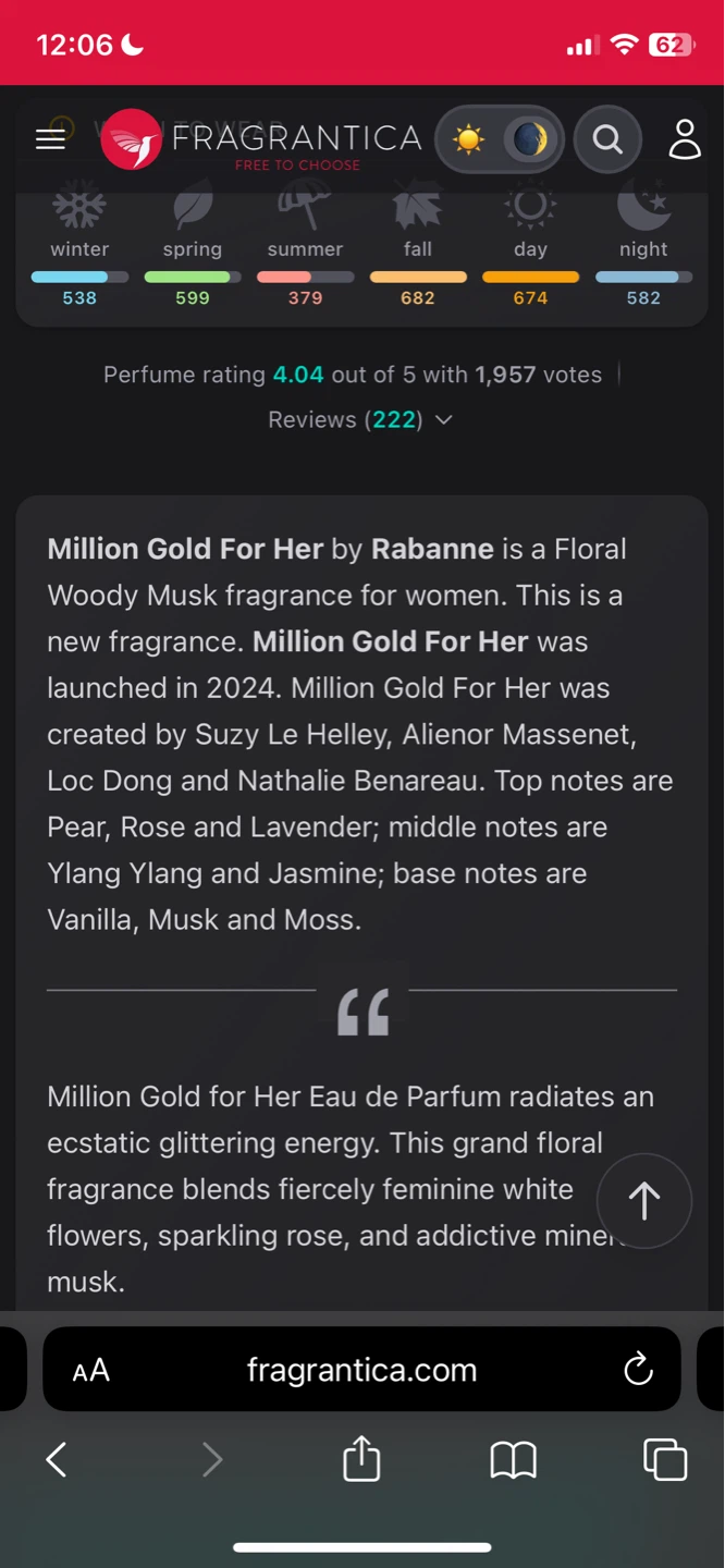 Paco Rabanne Million Gold For Her Eau de Parfum 50 ml - photo 2