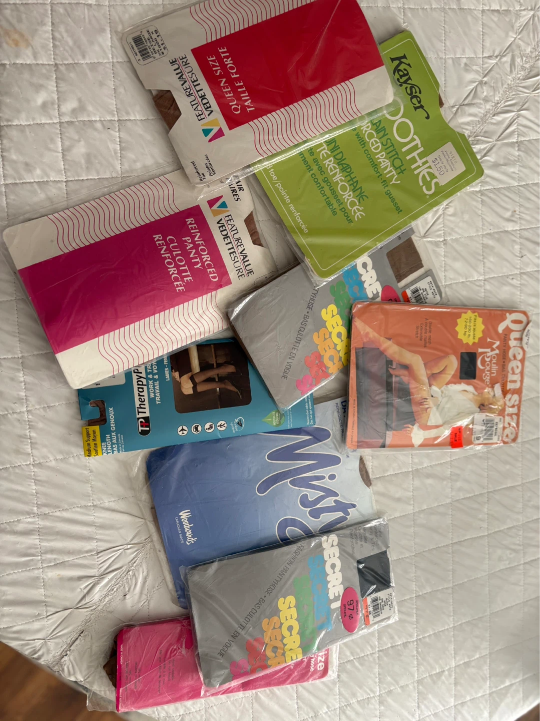 Vintage Assorted Pantyhose and Hosiery Bundle