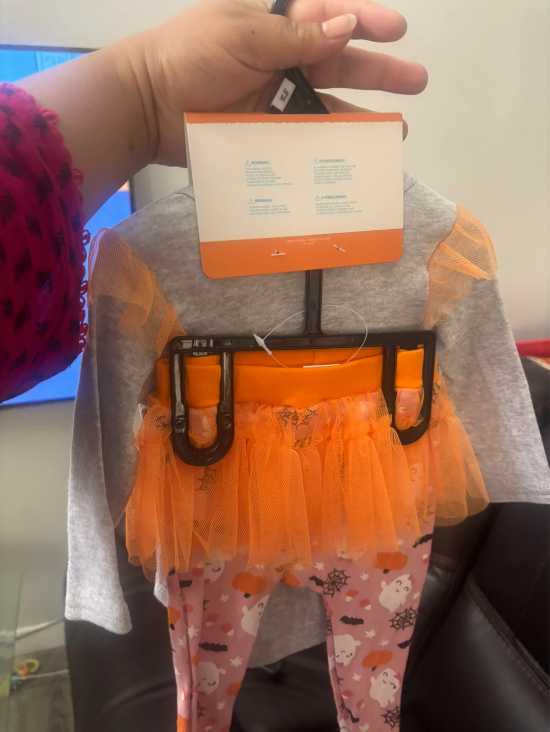 Monkey Bars Baby Halloween "Boo-tiful" Bodysuit & Pants Set 3-6M - photo 3