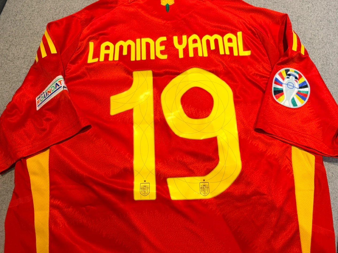 Spain National Football Team 2024 Lamine Yamal #19 Jersey - photo 4