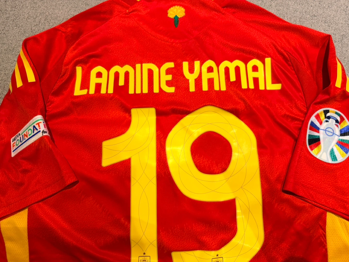 Spain National Football Team 2024 Lamine Yamal #19 Jersey - photo 5