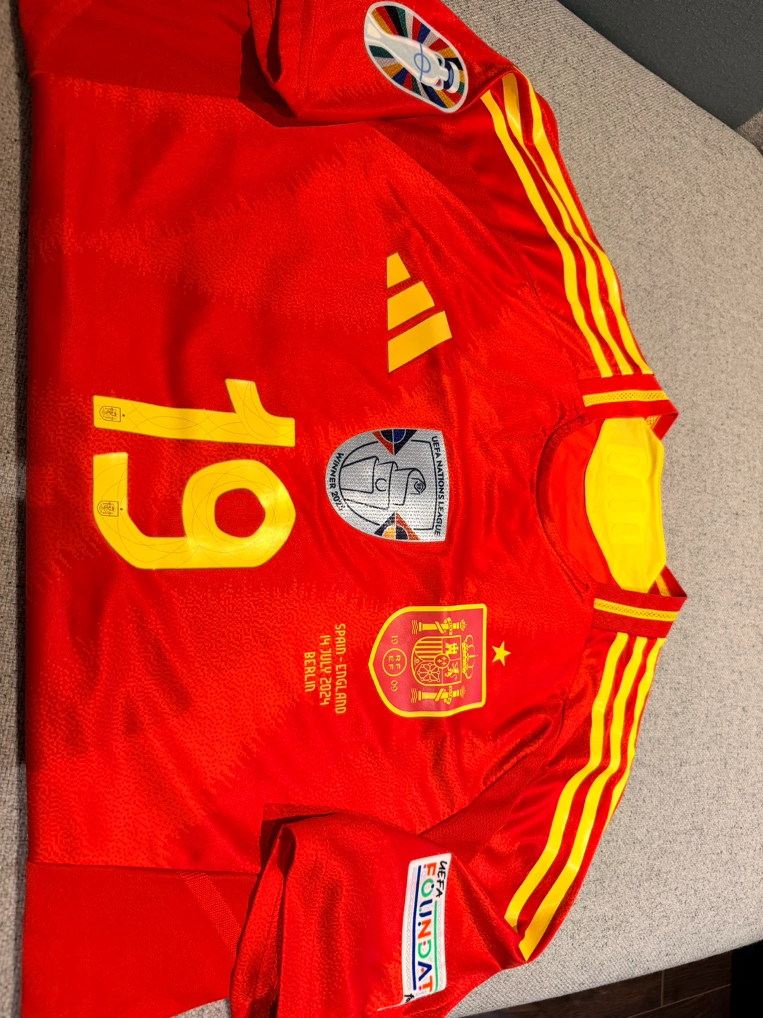 Spain National Football Team 2024 Lamine Yamal #19 Jersey - photo 2