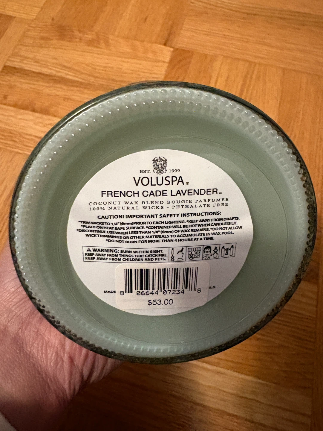 Voluspa French Cade Lavender Candle - 18 oz/510 g - New - photo 5