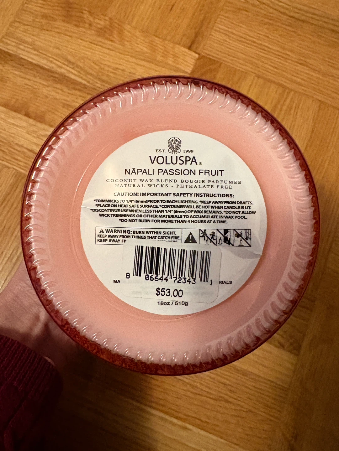 Voluspa Napali Passion Fruit Candle - 18 oz/510 g - New - photo 4